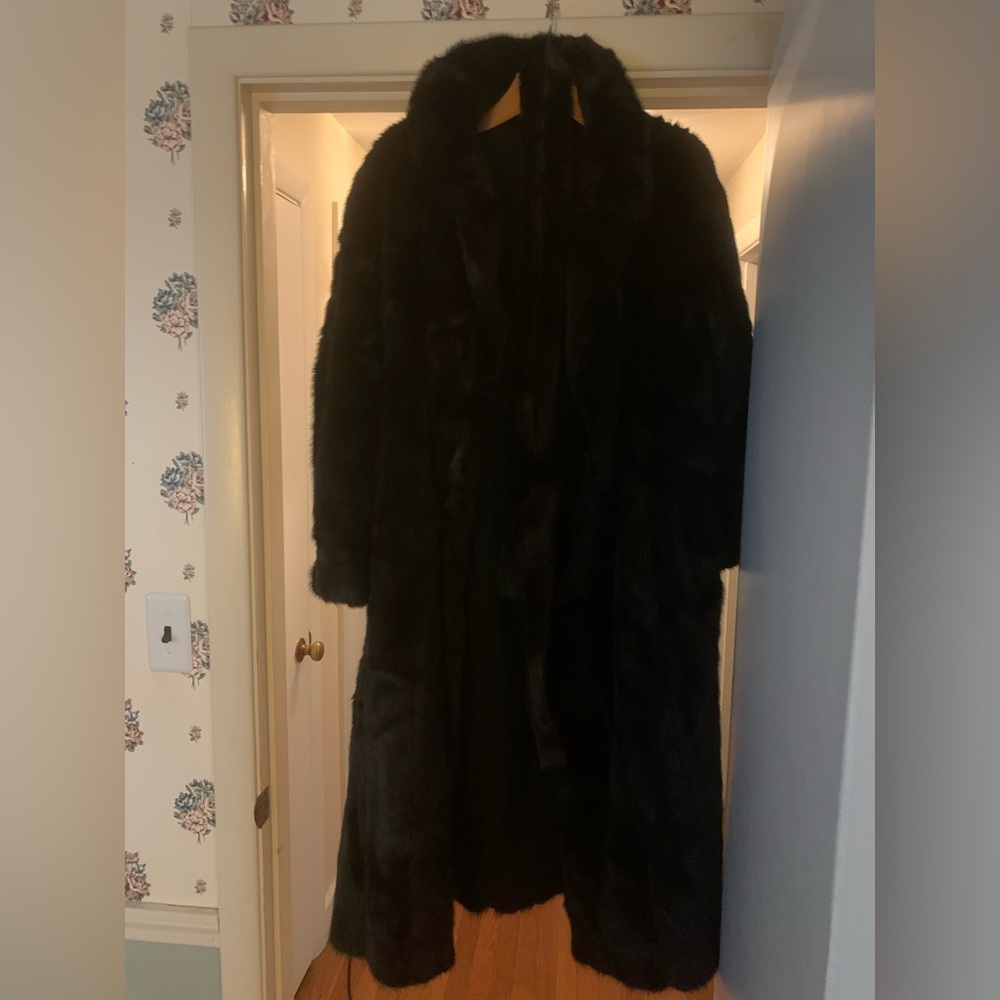 Luxurious Black Fur Coat